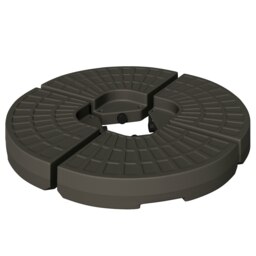 Rackhams 4PCs Cantilever Offset Patio Parasol Base Stand, Water & Sand Filled - thumbnail 2
