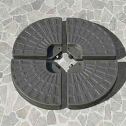 Rackhams 4PCs Cantilever Offset Patio Parasol Base Stand, Water & Sand Filled - thumbnail 3