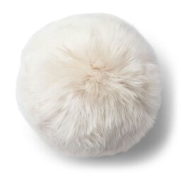Rackhams Angelite Cushion - D30 cm - D25 - D35 - Long Wool - Ivory - D30 cm - thumbnail 3