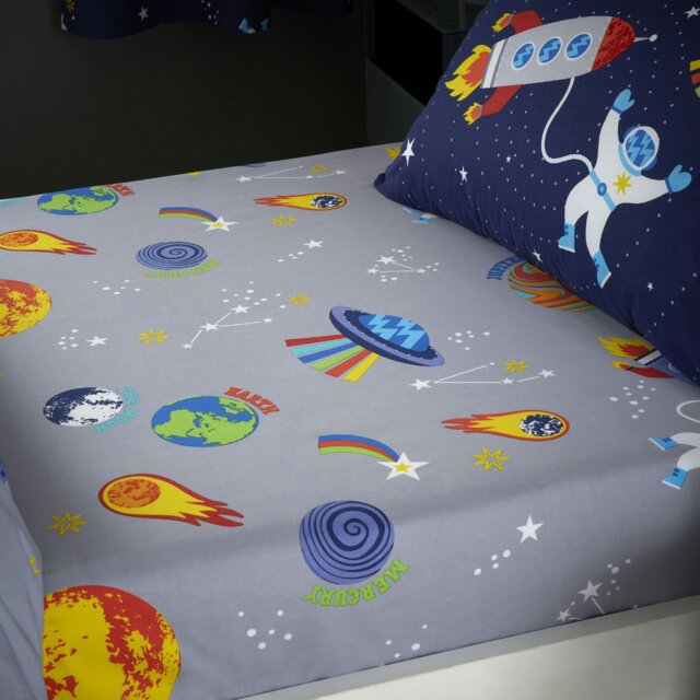 Rackhams Lost In Space Fitted Sheet - Junior - image 1