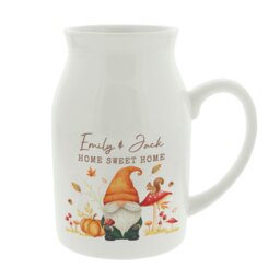 Rackhams Personalised Autumn Gonk Flower Jug Vase