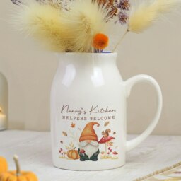 Rackhams Personalised Autumn Gonk Flower Jug Vase - thumbnail 2