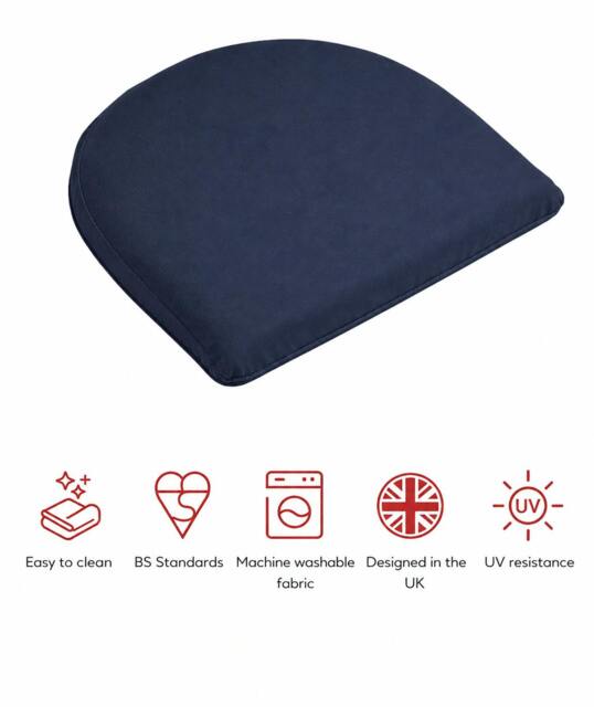 Rackhams SP Range D PAD Garden Cushions – Set of 2 - Navy - image 1