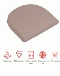 Rackhams SP Range D PAD Garden Cushions – Set of 2 - Navy - thumbnail 4