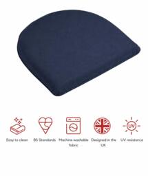 Rackhams SP Range D PAD Garden Cushions – Set of 2 - Navy