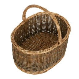 Rackhams Unlined Country Oval Wicker Shopping Basket - Small - thumbnail 5