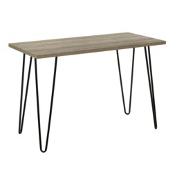 Rackhams Owen Retro Office Writing Desk in Rustic Oak - thumbnail 1