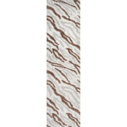 Rackhams Moodi Shaggy Cream/Terra Savara Rug - 80X300 cm
