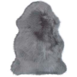 Rackhams Luxury Grey Faux Fur Rug - 60X90 cm