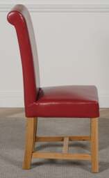 Rackhams Washington Leather Dining Chair - Brown - 1 - thumbnail 4