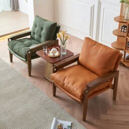 Rackhams Lichtenstein Lounge Chair, Armchair, Solid Wood - Green - thumbnail 3