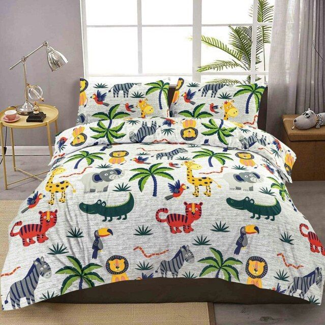 Rackhams Jungle Animals Children's Duvet Cover Set - Multi