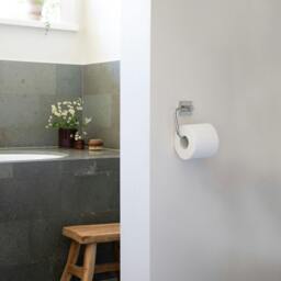 Rackhams Polished Chrome Toilet Roll Holder - thumbnail 2