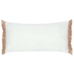 Rackhams Kadie Woven Outdoor Cushion Cover - Natural - 60cm x 30cm - Natural - 100% Mixed - thumbnail 3