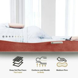 Rackhams Reve Memory Foam Mattress - Single - Topaz - Gel-Flex - 5 Layer - Single - thumbnail 4