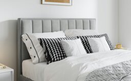 Rackhams Rhodes Grey Velvet Ottoman Bed Double - Double - thumbnail 3