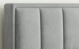 Rackhams Rhodes Grey Velvet Ottoman Bed Double - Double - thumbnail 4