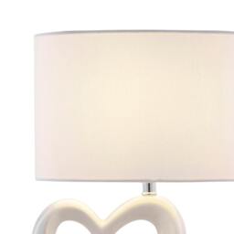 Rackhams Link White Ceramic Table Lamp - thumbnail 4