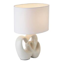 Rackhams Link White Ceramic Table Lamp - thumbnail 6
