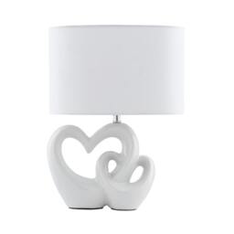 Rackhams Link White Ceramic Table Lamp - thumbnail 3
