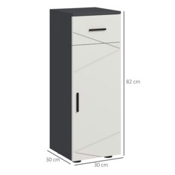 Rackhams Bathroom Storage Cabinet, Slim Bathroom Cabinet with Soft Close Door - thumbnail 5