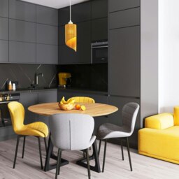 Rackhams Modern Designer Satin Gold Tubular Bells Styled Ceiling Pendant Light Shade - thumbnail 6