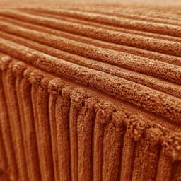 Rackhams Bishop U-Shaped Jumbo Cord Sofa - Scatter Back - Orange