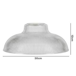 Rackhams Ceiling Light Shade Pendant Glass Lamp Bistro Adjustable Clear Color - thumbnail 3