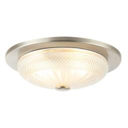 Rackhams Modern Bathroom Ceiling Light Fitting with Frosted White Moulded Glass - thumbnail 4