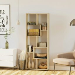 Rackhams Multipurpose 8-Grid Bookshelf Decorative Shelf, Bathroom, Kitchen - White - thumbnail 2
