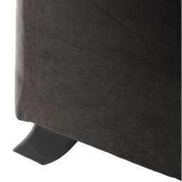 Rackhams Oakland Suede Sofa 3+2 Seater Fabric Sofa in Charcoal Black - 3 Seater - thumbnail 4