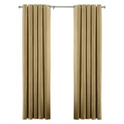 Rackhams Atlantic Eyelet Ringtop Curtains - Ochre - 229 x 137cm - Ochre - 100% Polyester - thumbnail 1
