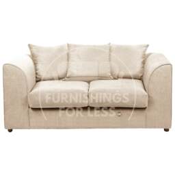 Rackhams Casper Chenille Fabric 2 Seater Sofa - Beige - thumbnail 4