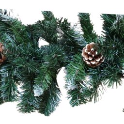 Rackhams 270cm x 25cm Samuel Alexander Snow King Fir Christmas Garland with Pine Cones - thumbnail 6