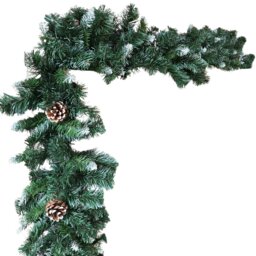 Rackhams 270cm x 25cm Samuel Alexander Snow King Fir Christmas Garland with Pine Cones - thumbnail 5
