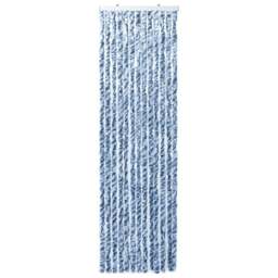Rackhams Insect Curtain Blue, White and Silver 56x185 cm Chenille - thumbnail 3