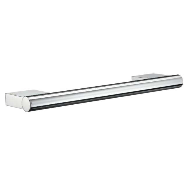 Rackhams Polished Chrome Grab Bar 30cm Toilet Handle or Bath Shower Safety Hand Rail for Elderly, Disabled, Seniors Mobility Aid