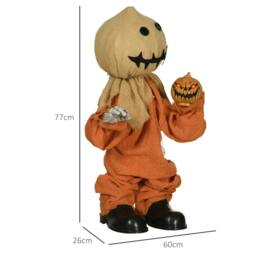 Rackhams 77cm Halloween Scarecrow Decoration, Outdoor Activated Prop with Light Up Eyes, Sound Activated - thumbnail 3