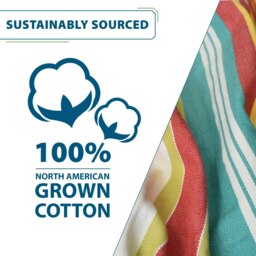 Rackhams Double Cotton Hammock with Stand (280cm) - Salsa - thumbnail 5
