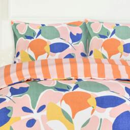 Rackhams Luxury Super Soft Reversible Abstract Floral Duvet Cover With Pillowcase - King (220cm x 230cm) - thumbnail 5