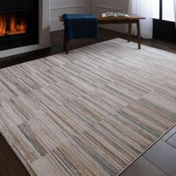 Rackhams Anders AN09 Grey Stripe Rug - 160x240cm - thumbnail 2