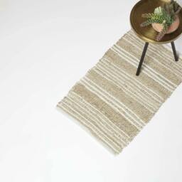 Rackhams Arlyn Natural Striped Handwoven Jute Rug - 120 x 170 cm - thumbnail 2