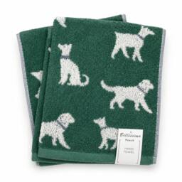 Rackhams Dog 2 Pack Cotton Hand Towels - Yellow - thumbnail 2