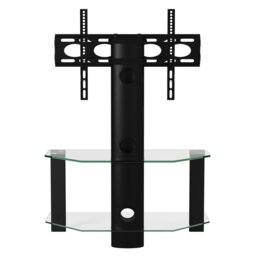 Rackhams Century cantilever TV-Stand in black - Black - thumbnail 3