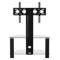 Rackhams Century cantilever TV-Stand in black - Black - thumbnail 2