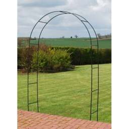 "Rackhams 2.4m (7ft 10"") Coated Steel Metal Garden Rose Arch / Trellis" - thumbnail 2