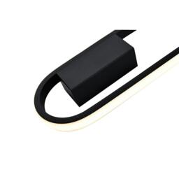 Rackhams Modern Feature Style LED Wall Lighting Fitting in Matte Black Metal - thumbnail 3