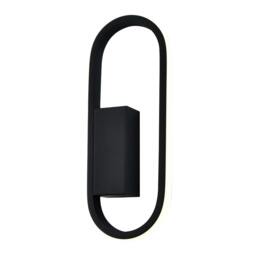 Rackhams Modern Feature Style LED Wall Lighting Fitting in Matte Black Metal - thumbnail 2