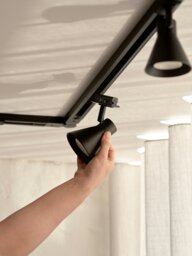 Rackhams Eik Link 3-Kit + 1m - Track Light - Black - 1 - thumbnail 5