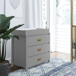 Rackhams Haven 3 DRW Dresser with Changing Topper Dove Grey - Grey - thumbnail 3